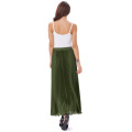 Kate Kasin Women&#39;s Retro Vintage Army Vert Été Plissé Maxi Long Jupe 40 &quot;KK000614-4